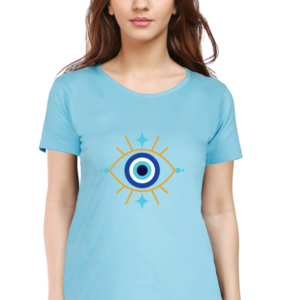 Round Neck Half Sleeve Tee (Evil Eye)
