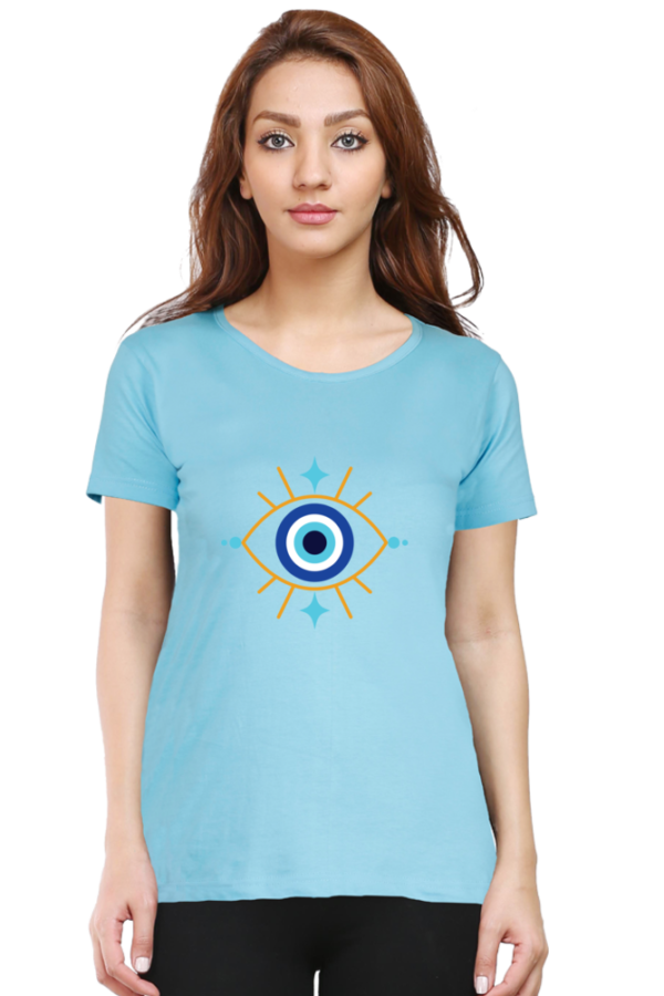 Round Neck Half Sleeve Tee (Evil Eye)
