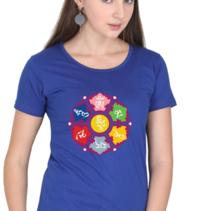 Round Neck Half Sleeve Tee (Om Mani Padme Hum)
