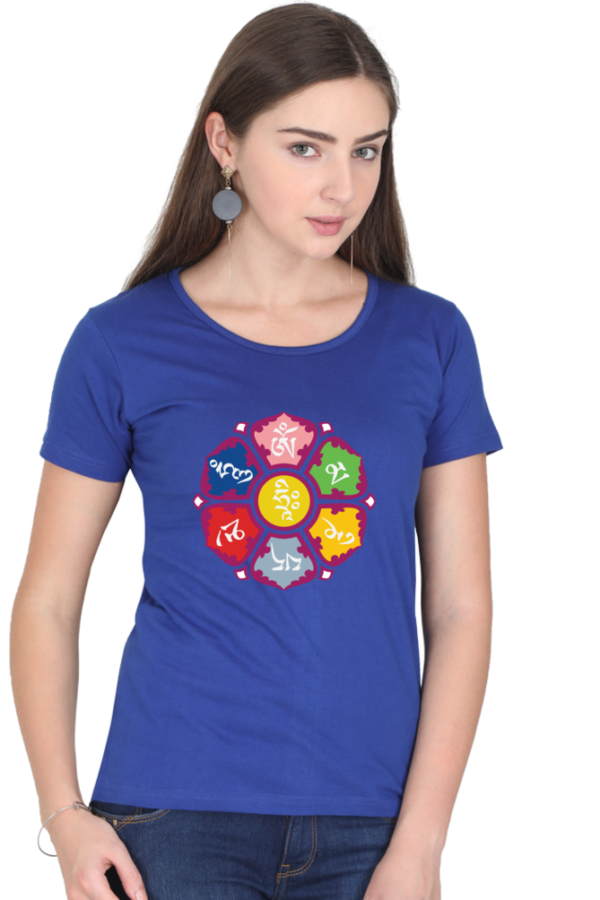 Round Neck Half Sleeve Tee (Om Mani Padme Hum)
