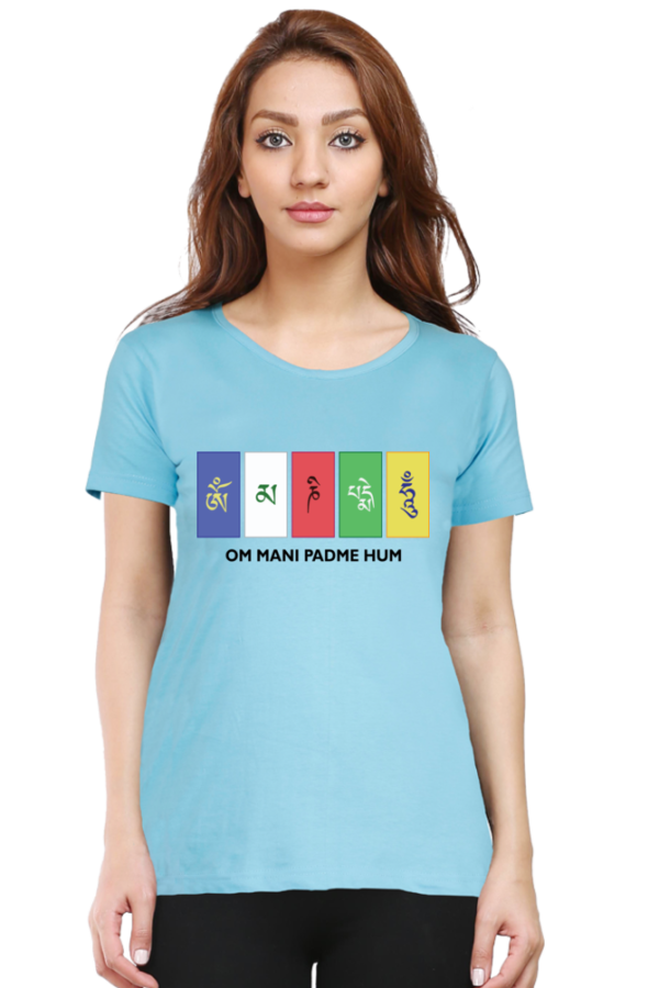 Round Neck Half Sleeve Tee (Om Mani Padme Hum)