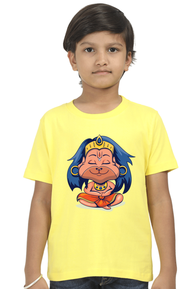 Round Neck Half Sleeve Tee (Bal Bajrang / Hanuman)