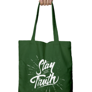 Unisex Tote Bag Zipper (Stay on the Truth)