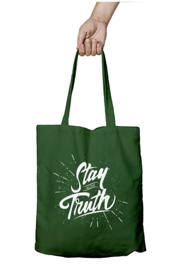 Unisex Tote Bag Zipper (Stay on the Truth)