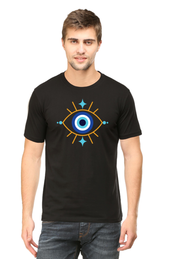 Round Neck Half Sleeve Tee (Evil Eye)