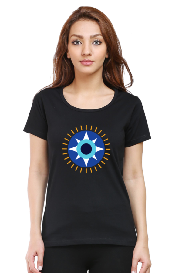 Round Neck Half Sleeve Tee (Evil Eye)