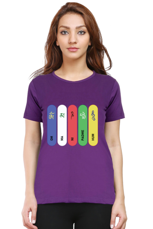 Round Neck Half Sleeve Tee (Om Mani Padme Hum)