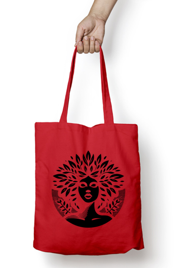 Unisex Tote Bag with Zipper (Artistic Face)