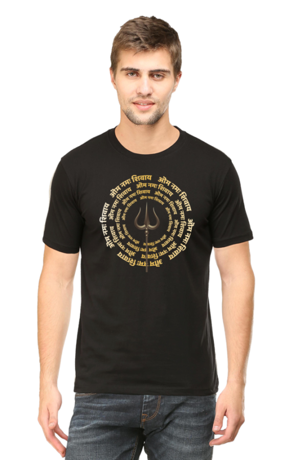 Round Neck Half Sleeve Tee (Om Namah Shivay)