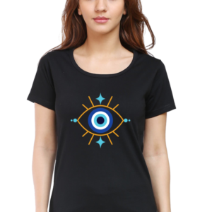 Round Neck Half Sleeve Tee (Evil Eye)