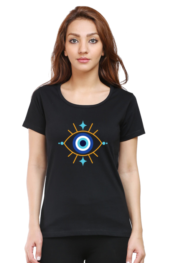 Round Neck Half Sleeve Tee (Evil Eye)