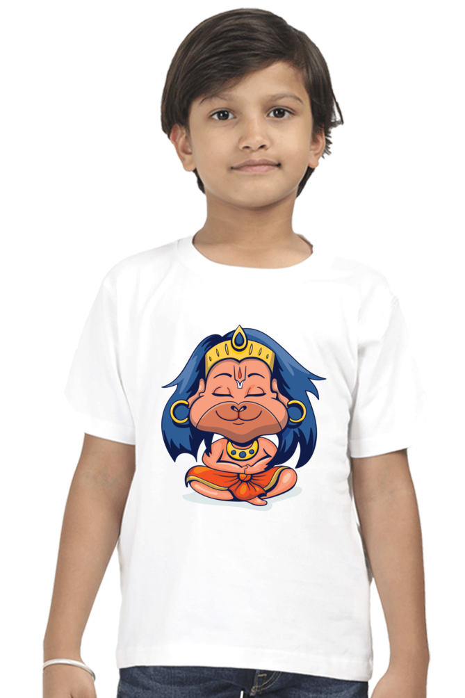 Round Neck Half Sleeve Tee (Bal Bajrang / Hanuman)