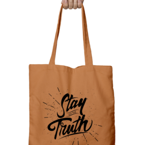 Unisex Tote Bag with Zipper (Stay on the Truth)