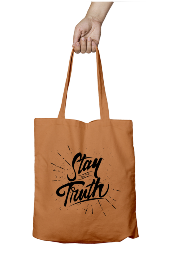 Unisex Tote Bag with Zipper (Stay on the Truth)