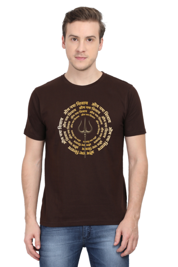 Round Neck Half Sleeve Tee (Om Namah Shivay)