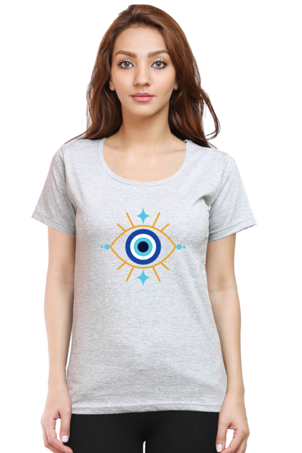 Round Neck Half Sleeve Tee (Evil Eye)