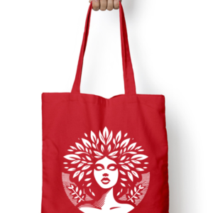 Unisex Tote Bag with Zipper (Artistic Face)