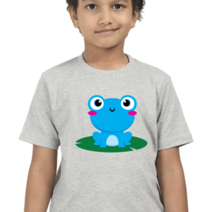 Round Neck Half Sleeve Tee (Blue Frog)