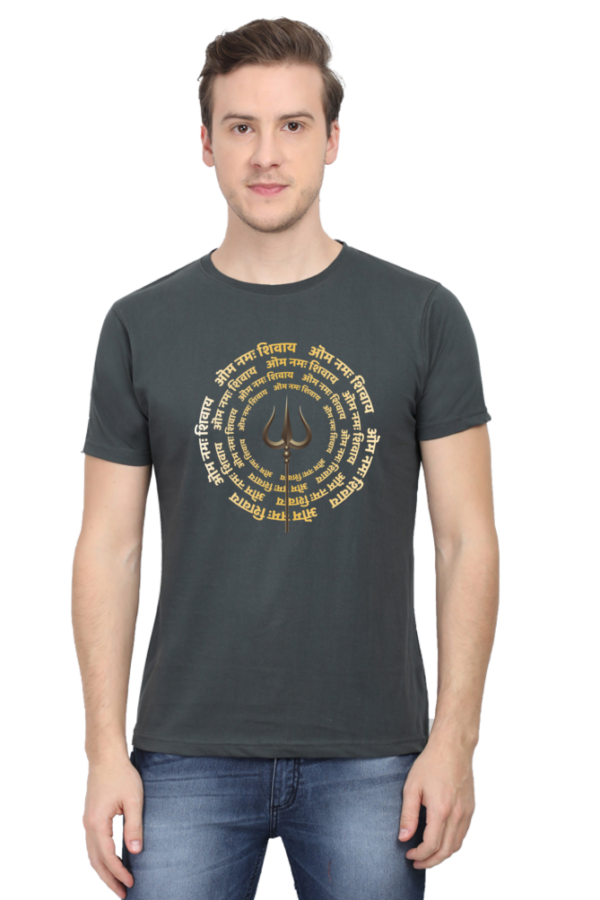 Round Neck Half Sleeve Tee (Om Namah Shivay)