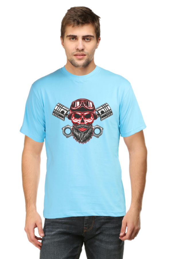 Round Neck Half Sleeve Tee (Bike Rider)