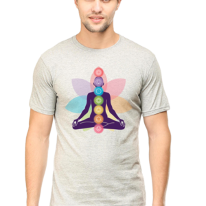 Round Neck Half Sleeve Tee (Body Chakras)