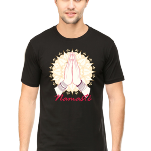 Round Neck Half Sleeve Tee (Namaste)