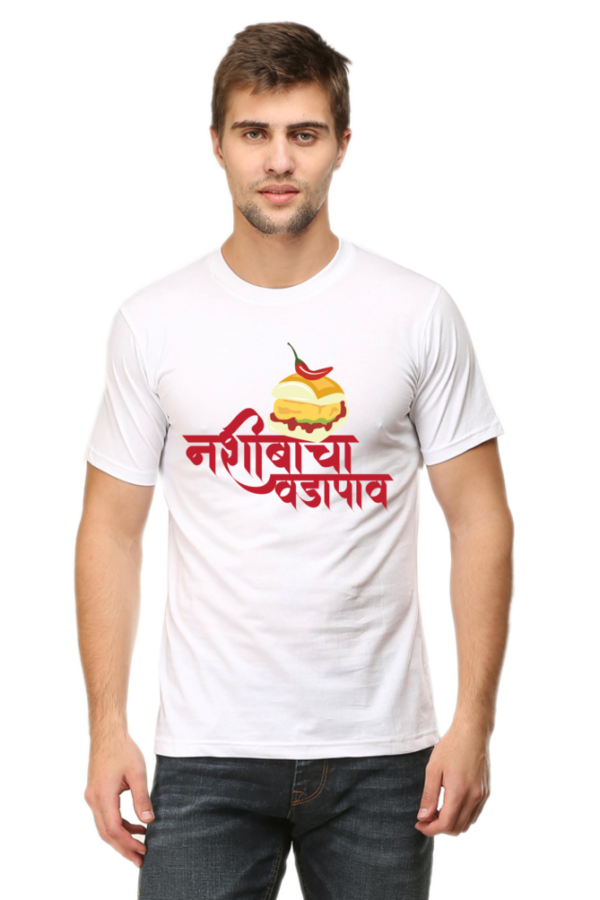 Round Neck Half Sleeve Tee (Nashiba Cha Vadapav)