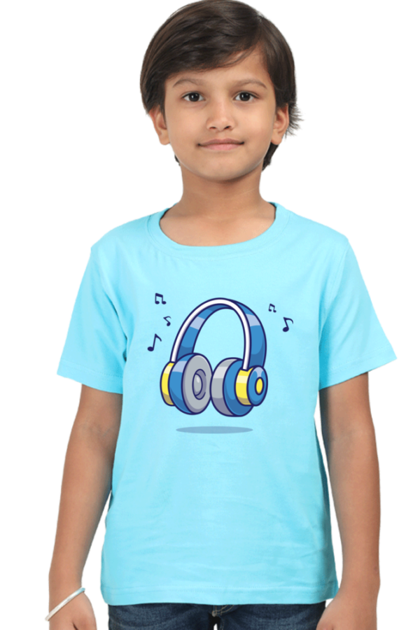 Round Neck Half Sleeve Tee (Headphone)