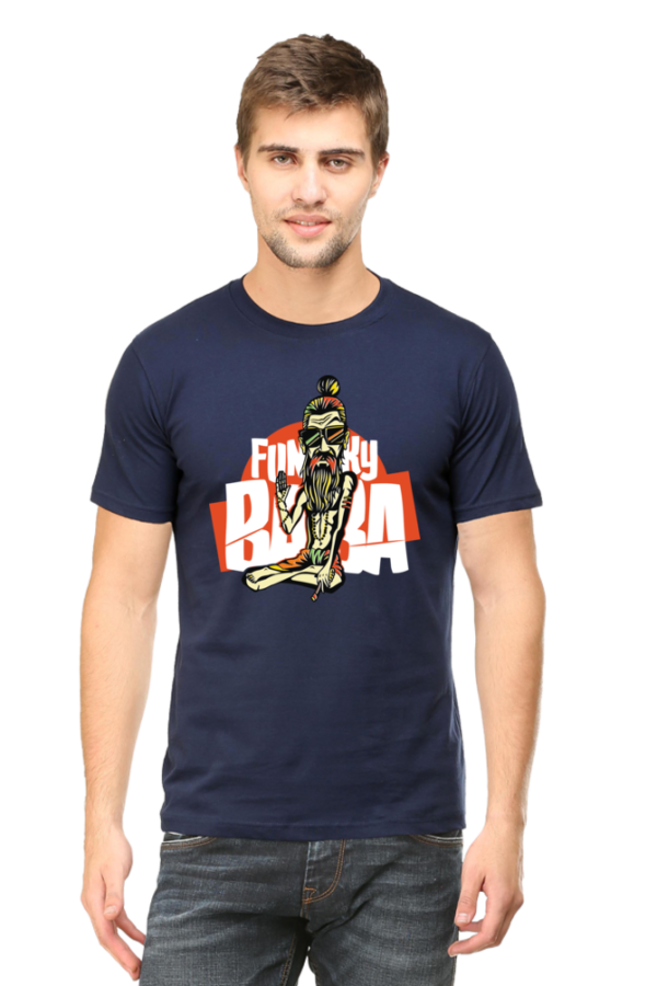 Round Neck Half Sleeve Tee (Funky Baba)
