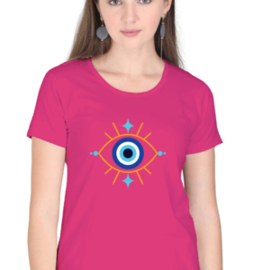 Round Neck Half Sleeve Tee (Evil Eye)