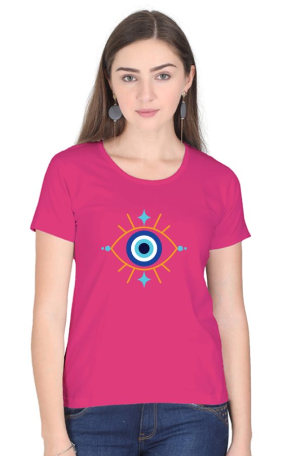 Round Neck Half Sleeve Tee (Evil Eye)