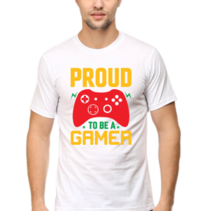 Round Neck Half Sleeve Tee (Proud to be a Gamer)