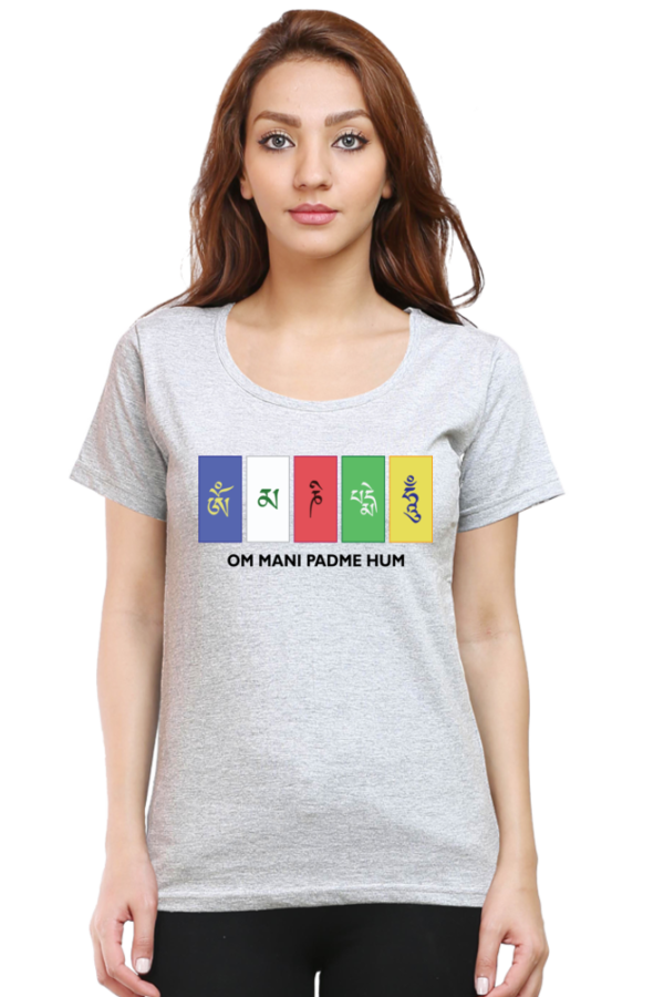 Round Neck Half Sleeve Tee (Om Mani Padme Hum)