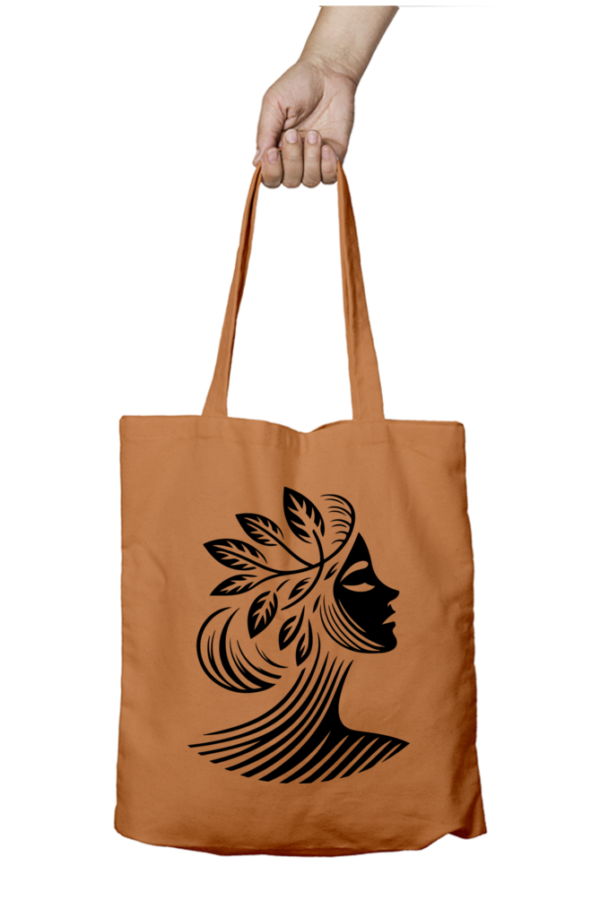 Unisex Tote Bag with Zipper (Artistic Face)