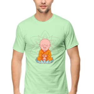 Round Neck Half Sleeve Tee (Smiling Buddha)