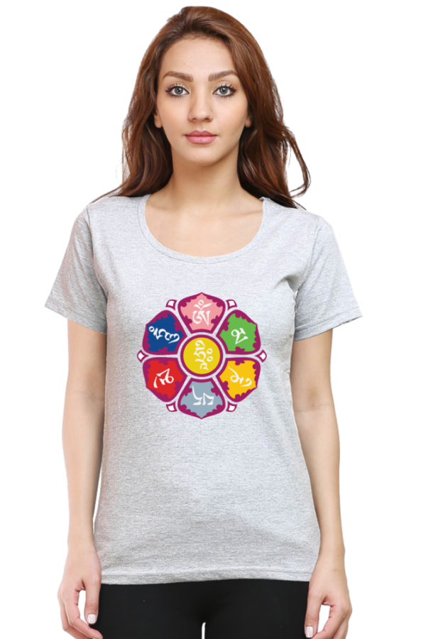 Round Neck Half Sleeve Tee (Om Mani Padme Hum)