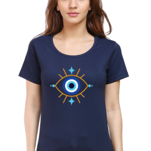 Round Neck Half Sleeve Tee (Evil Eye)