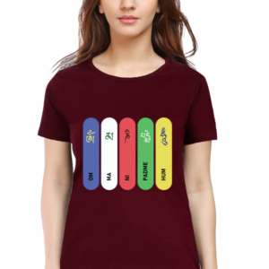 Round Neck Half Sleeve Tee (Om Mani Padme Hum)