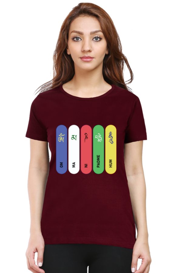 Round Neck Half Sleeve Tee (Om Mani Padme Hum)