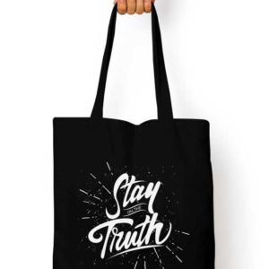 Unisex Tote Bag Zipper (Stay on the Truth)