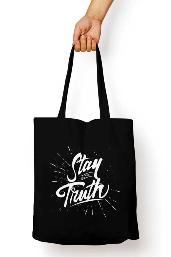 Unisex Tote Bag Zipper (Stay on the Truth)
