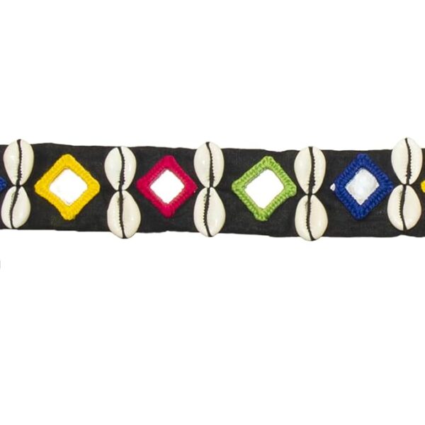 Multi Colour Mirror Cowrie Waist Belt for Girls/Women