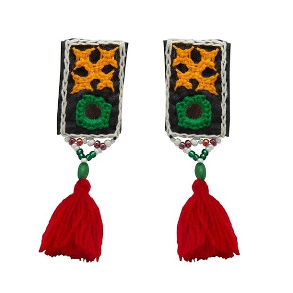 Kutchhi Bharat Embroidery Work Choker Necklace Set
