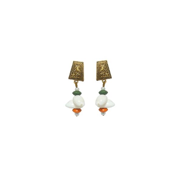 Kutchhi Patch Work Square Royal Potli Type Necklace Set with Eearrings
